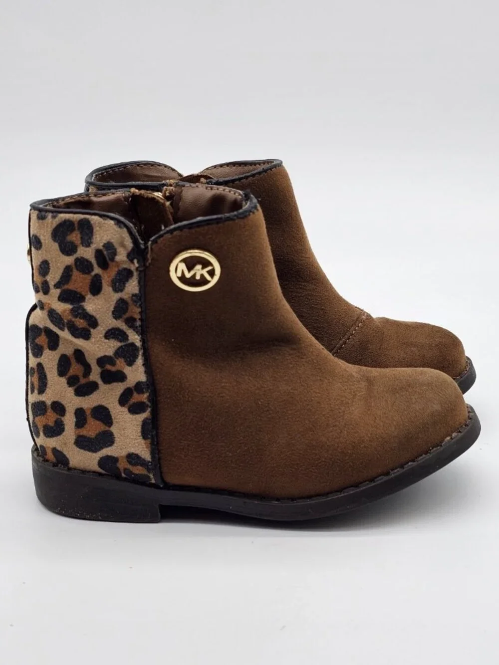 Michael Michael Kors Baby Girls Boots Size 6 Brown Leopard Cowgirl Western Shoes